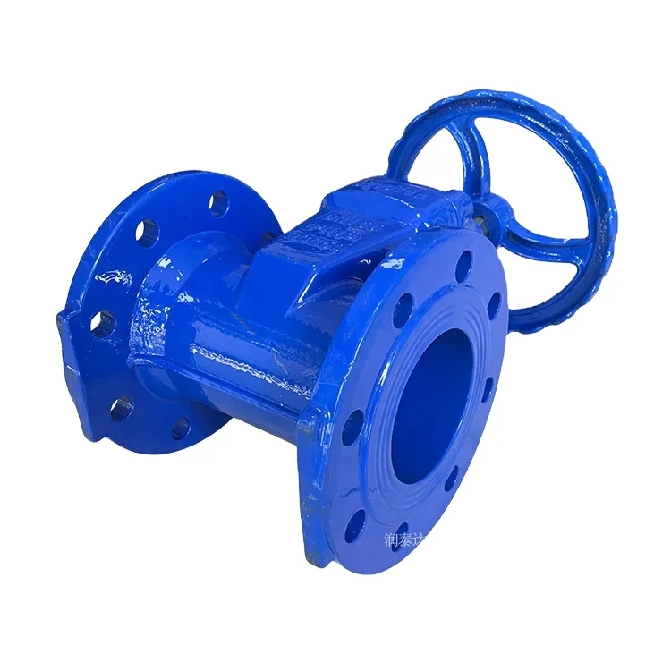 China Factory Customized Wholesale DN50-DN600 Resilient Seated Flange Type Gate Valve