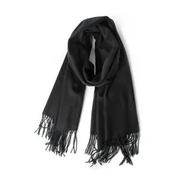 Hot Selling Unisex Winter Scarf Solid Color Casual Scarf Shawl Thick Woolen Fashion Scarves For Men Women