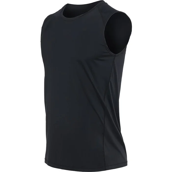 Custom Logo Slim fit Workout Tank Top for Men Gym Professional Vest with Back Reflective Singlet