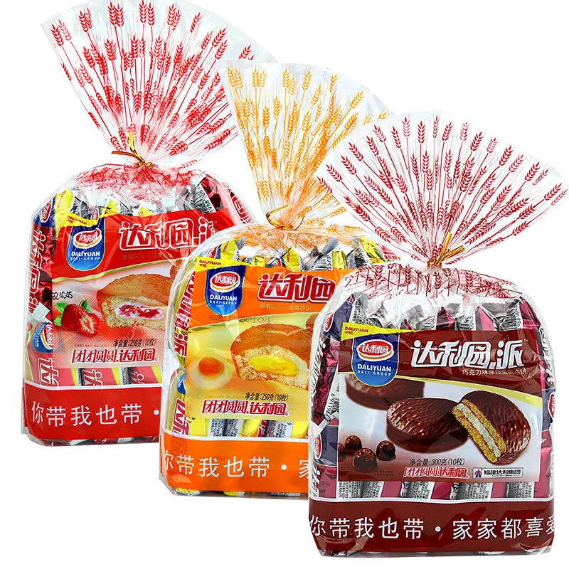 250g Daliyuan chocolate egg yolk pie strawberry sandwich cake layer cake chocolate pie