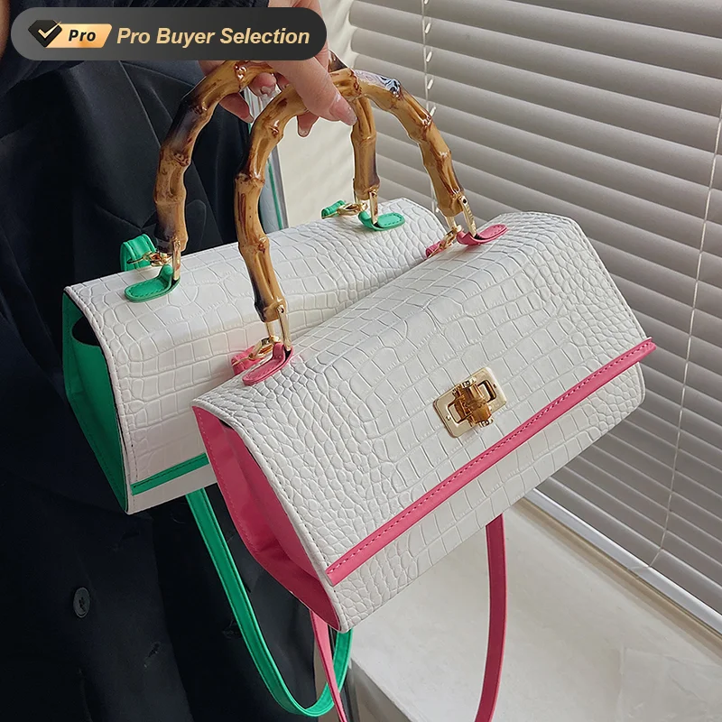 KALANTA OEM 2023 Hot Sell bags women handbags ladies bamboo handle Purses Luxury Handbag Girls Trendy Hand Bags