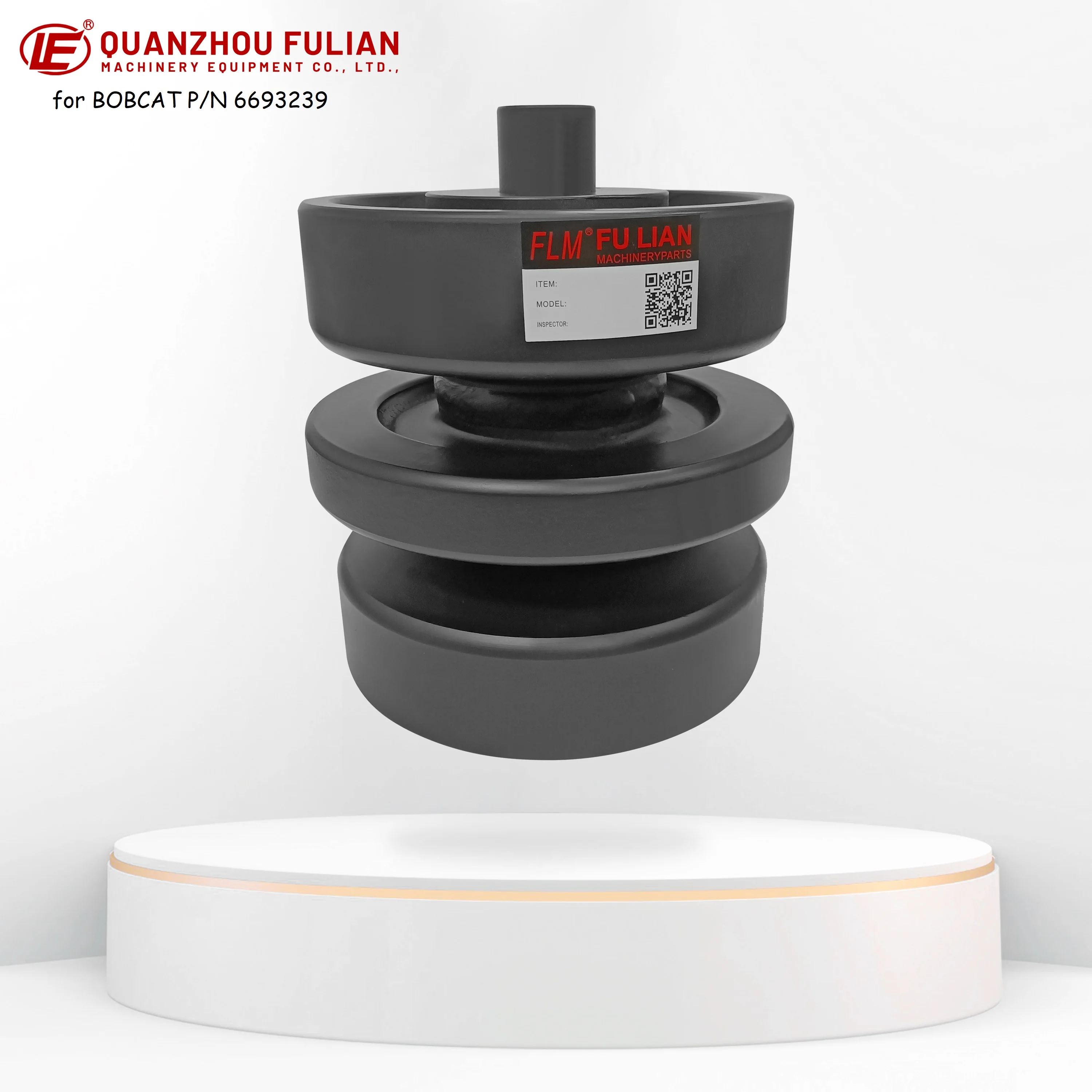 Fulian Machinery for Bobcat Lower Serial Track Loader Chassis Parts 6693239 Bottom Roller With Suspension Mount Style