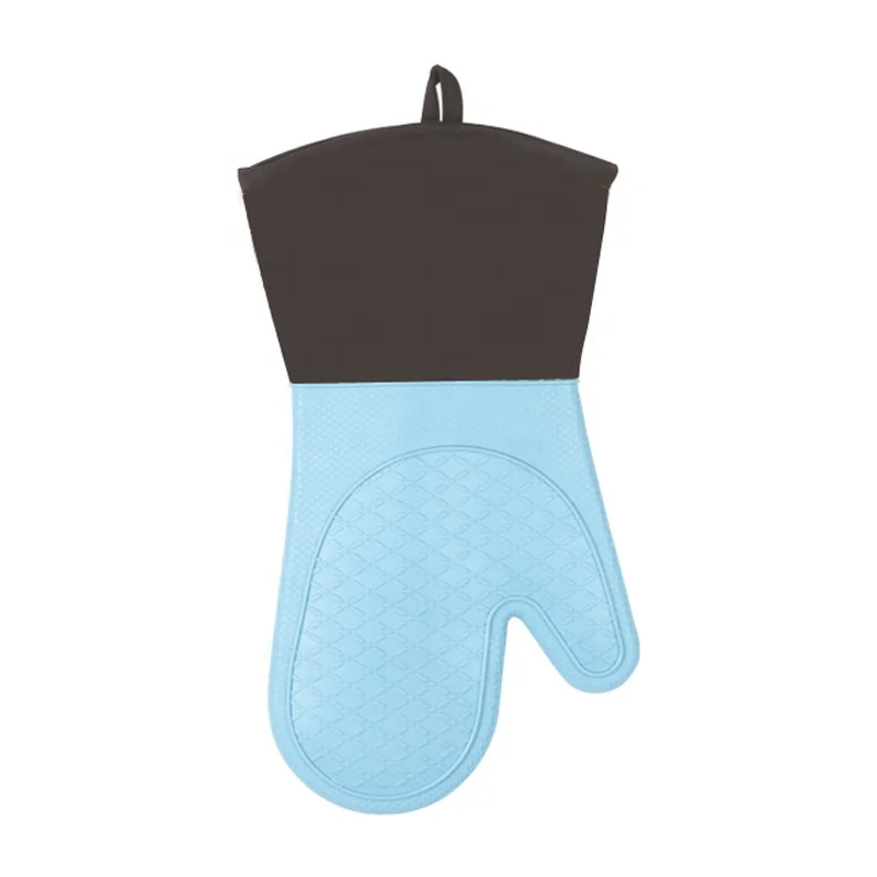Wholesale Long Soft Inner Lining Silicone Oven Mitt Baking Cooking Silicone Custom Oven Mitts