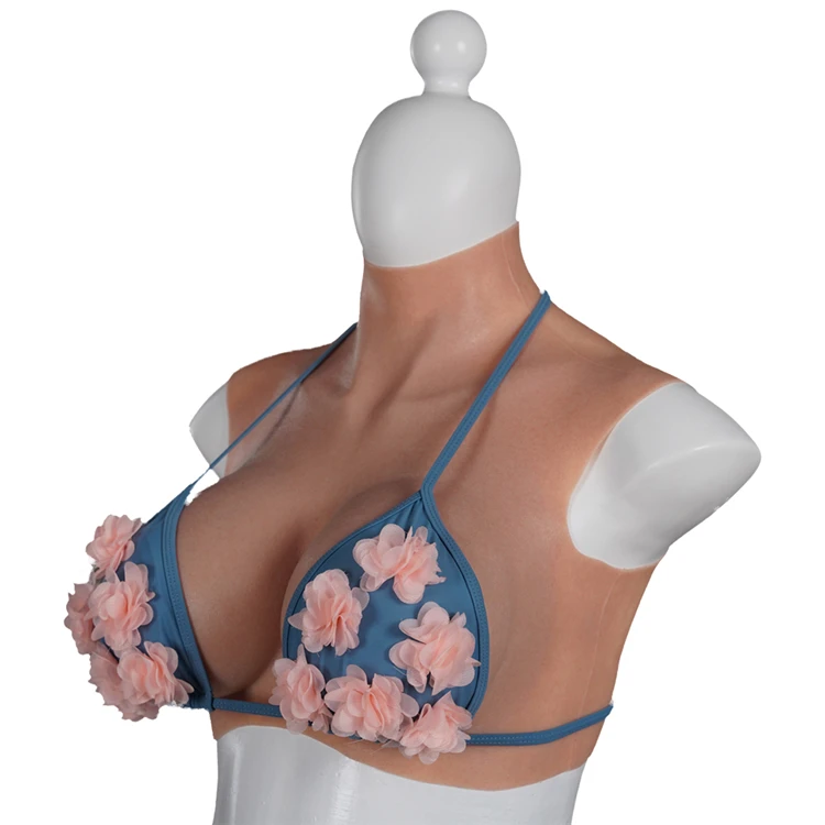 HG-4PBSTF transgenero crossdresser F cup fak boobs crossdresser bodysuit