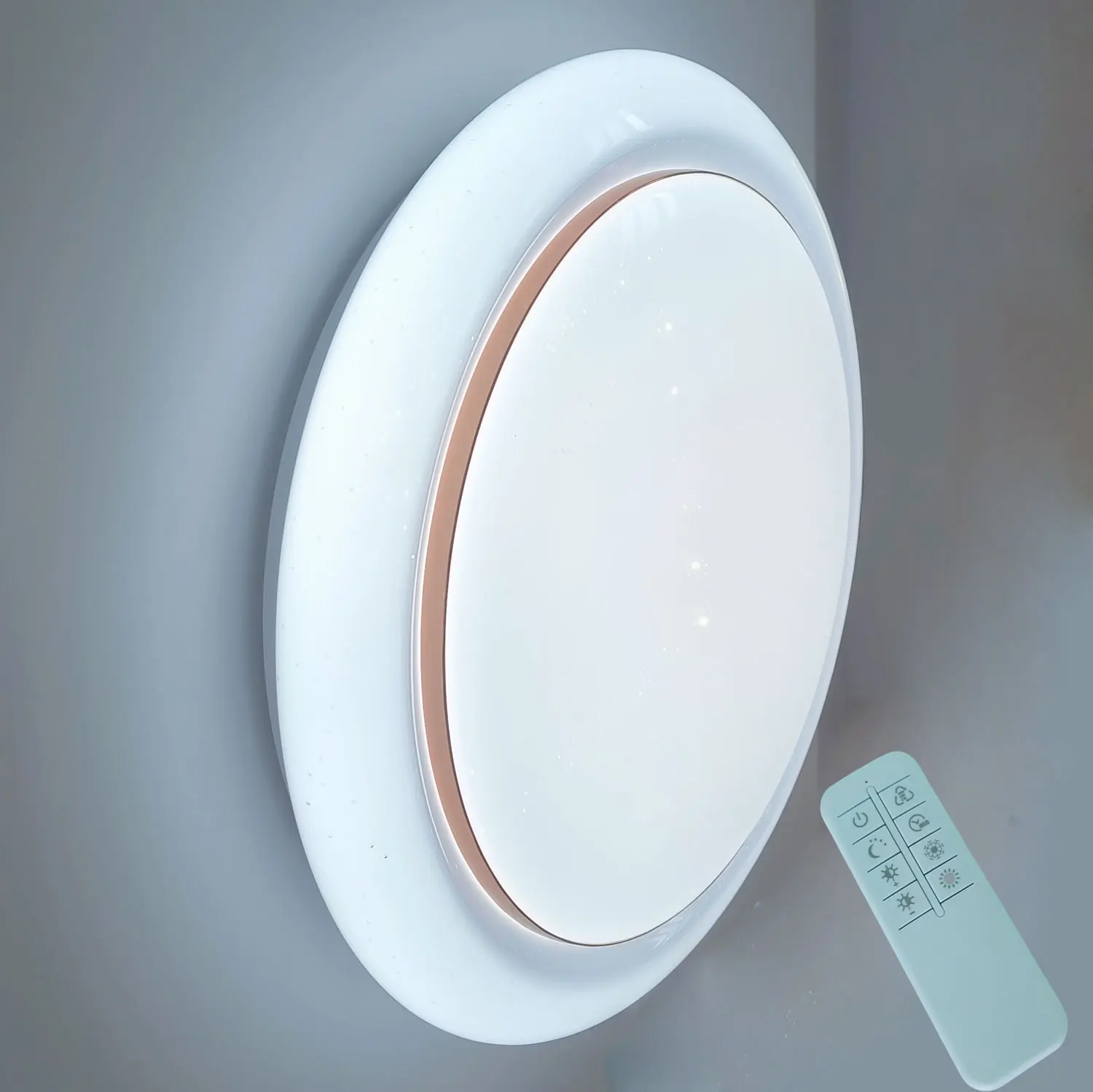 2024 Hot sales CE SAA timing color changeable led ceiling light with remote controller for living room