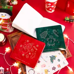 New Suede Christmas Design Notebook For Student Gift Stationery Ins Diary Square Writing Books