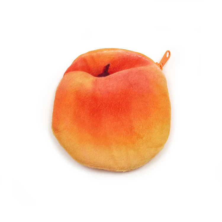 New Customization Cute Cartoon Simulation Fruit Bag Printing Fruit Plush Toy Pillow Cushion