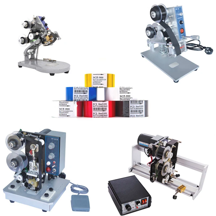 FINERAY COMPANY Model HP-241G hot stamping date coding machine for plastic packages bags