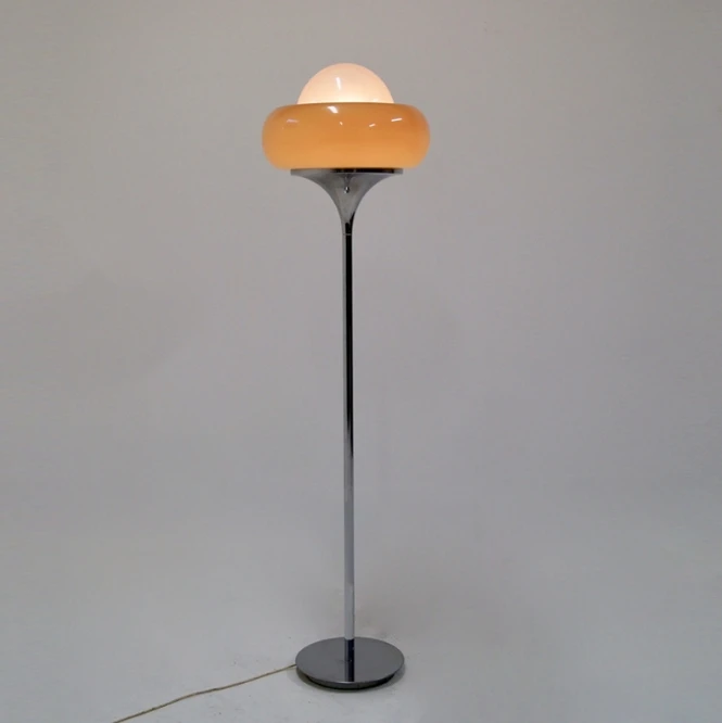 metal modern standing floor lamp glass shade e27 bedroom bedside home decorative ground floor light