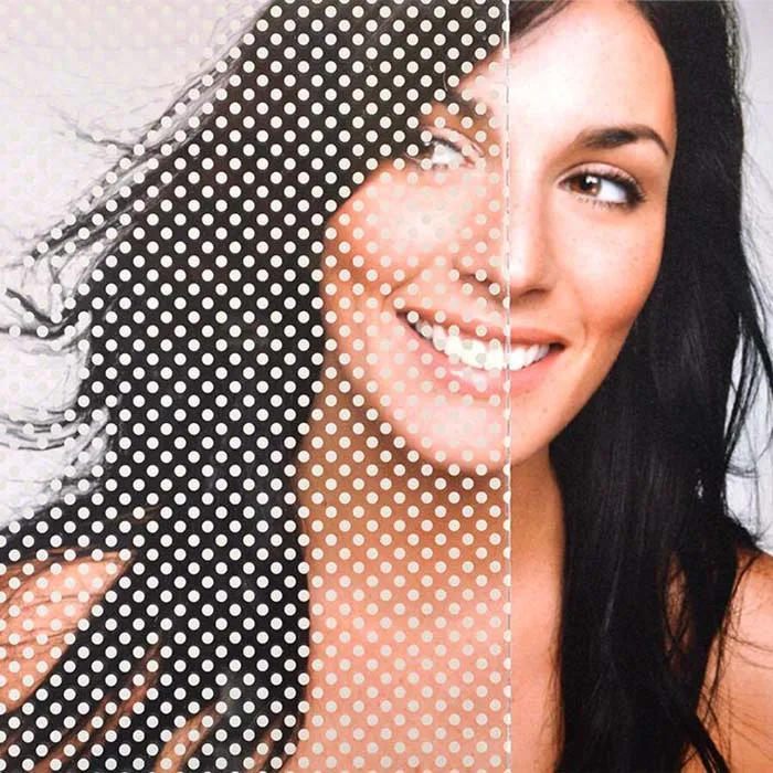 LAUFEN window film living room dots beautiful home glass film bathroom decorative reeded glass film