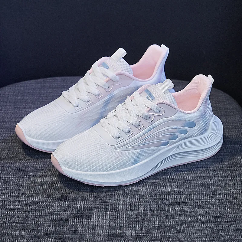 New design breathable mesh sneakers Ladies walking style shoes casual tennis shoes women sneakers