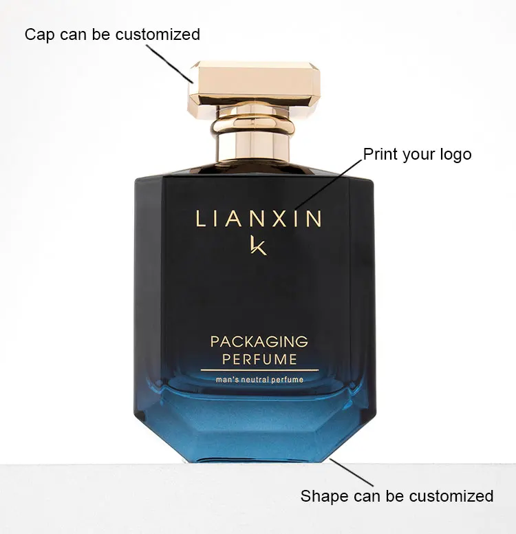 Wholesale Custom Design Glass Empty Perfume Spray Bottle Glass Perfume Bottles 100ml