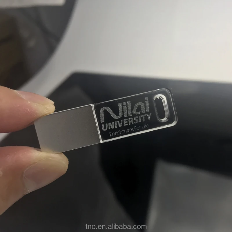 Custom promotion gift pendrive USB 1gb 2gb 4gb 8gb 16gb crystal usb stick usb flash drive with led light