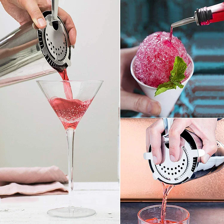 Personalized Colorful Stick Disposable Stainless Steel Cocktail Shakers