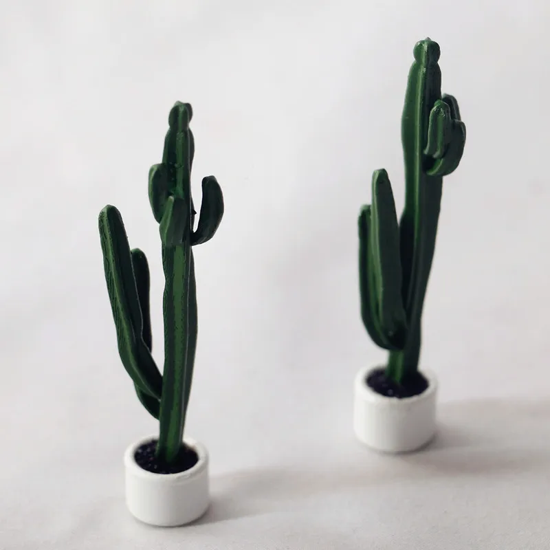 Factory Hot Sales Doll House Miniature Plants Flower Pots Garden Miniature Accessories Jugueteria