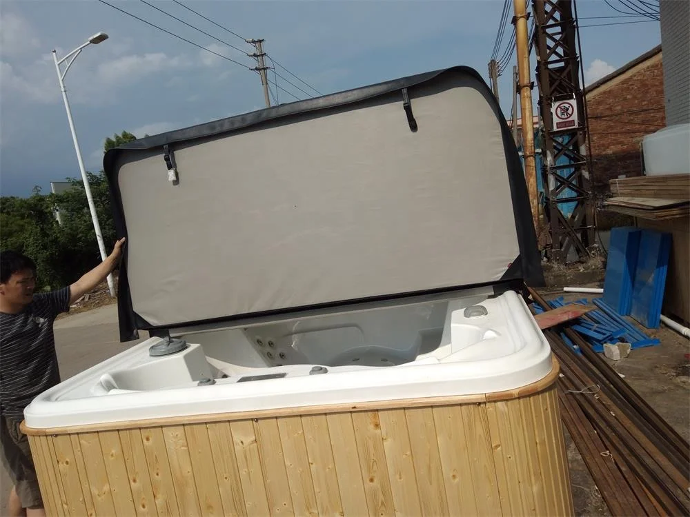 
4 Person hot tub Acrylic Material Whirlpool Massage Spa Outdoor Bathtub with Foot Step 