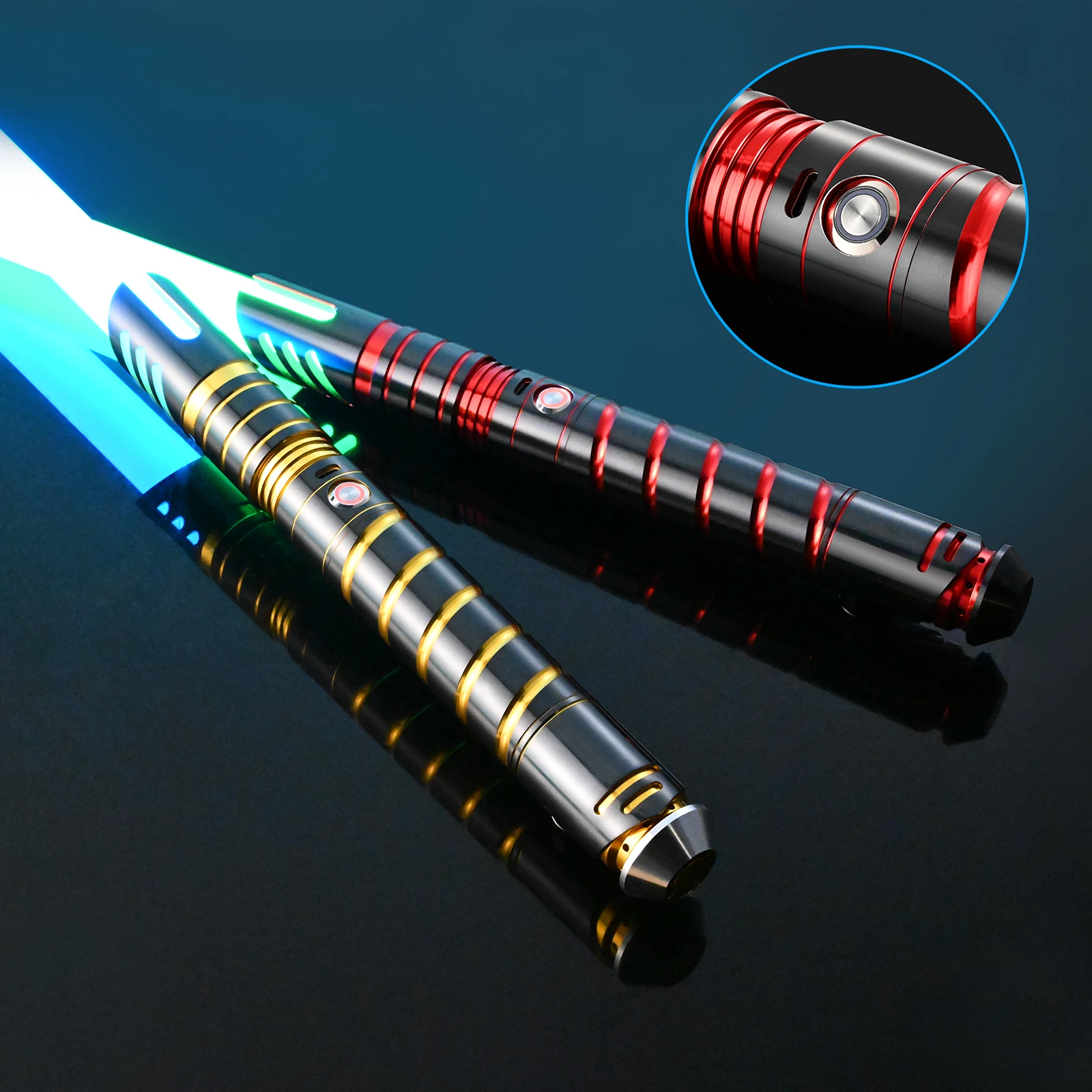 HLsaber star light and Volume adjustable lightsaber with gesture control light sword fight war dueling holiday toys