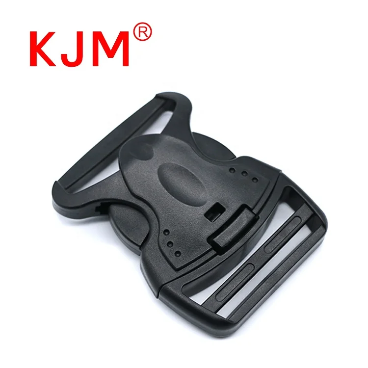 KJM 50mm Plastic Quick Side Release Belt Buckle Parts with Lock for Tactical Belt Backpack