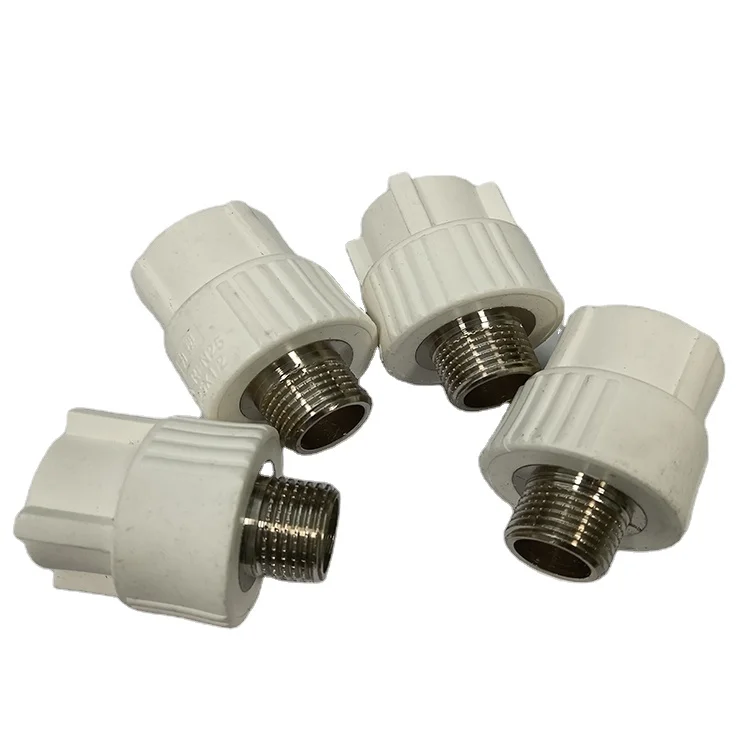 PPR Food Grade Plastic 4 inch 6 inch Brass Copper Elbow Pipe Fitting for Homeuse Water Pipe