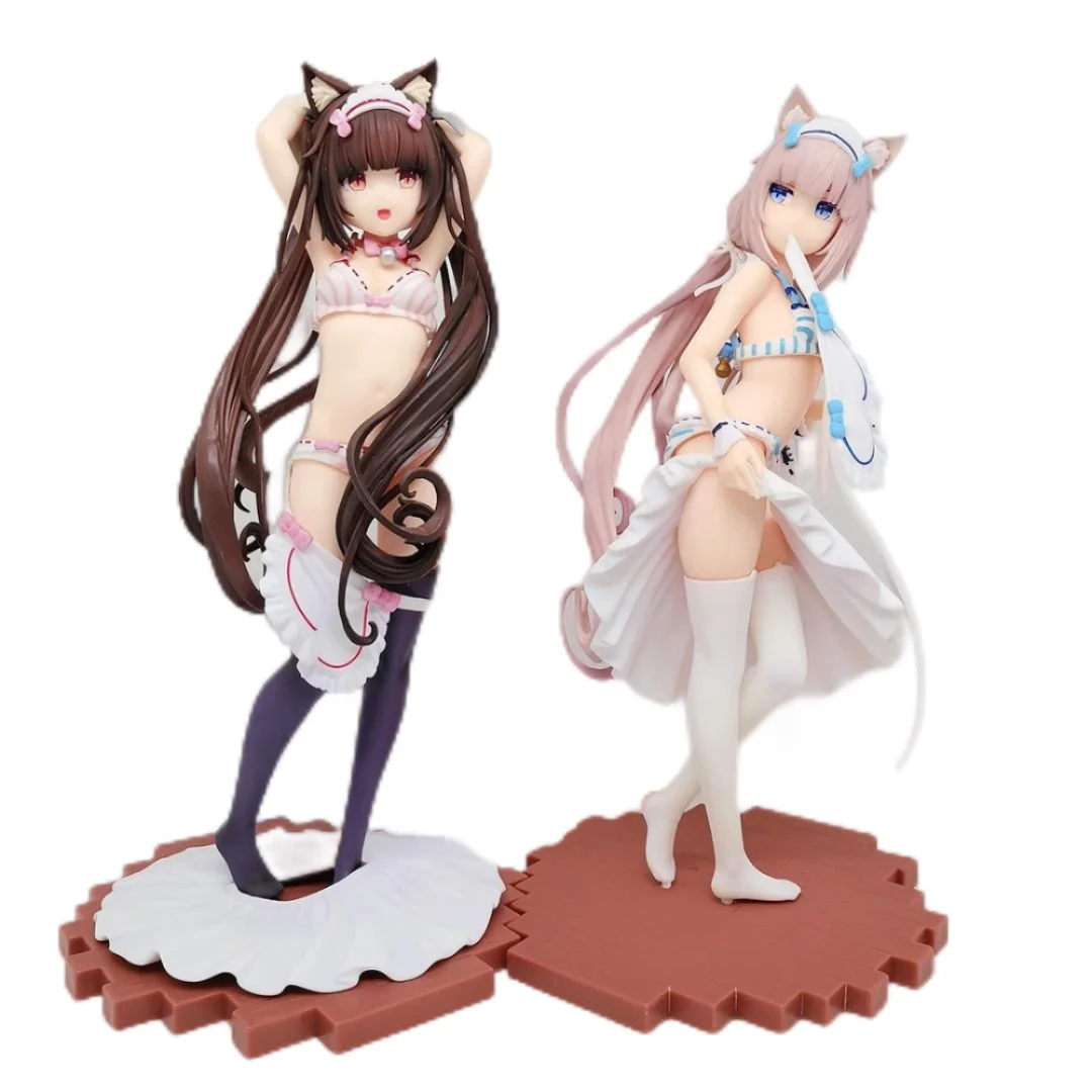 2 Styles Nekopara Kigae no Hitotoki Chocola Vanilla Sexy Anime Figure Unisex PVC Model Toy Collection Gift 24CM