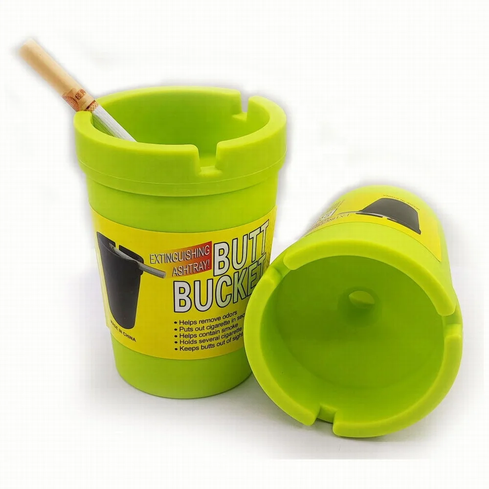 plastic ashtray car ashtray green apple colour
