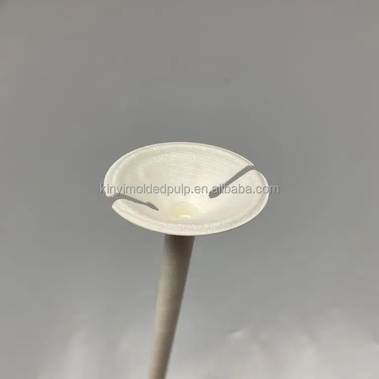 Custom Bio Ecofriendly Size Biodegradable Sugarcane Bagasse Pulp Molded Festival Celebrations Balloon Holder Clip