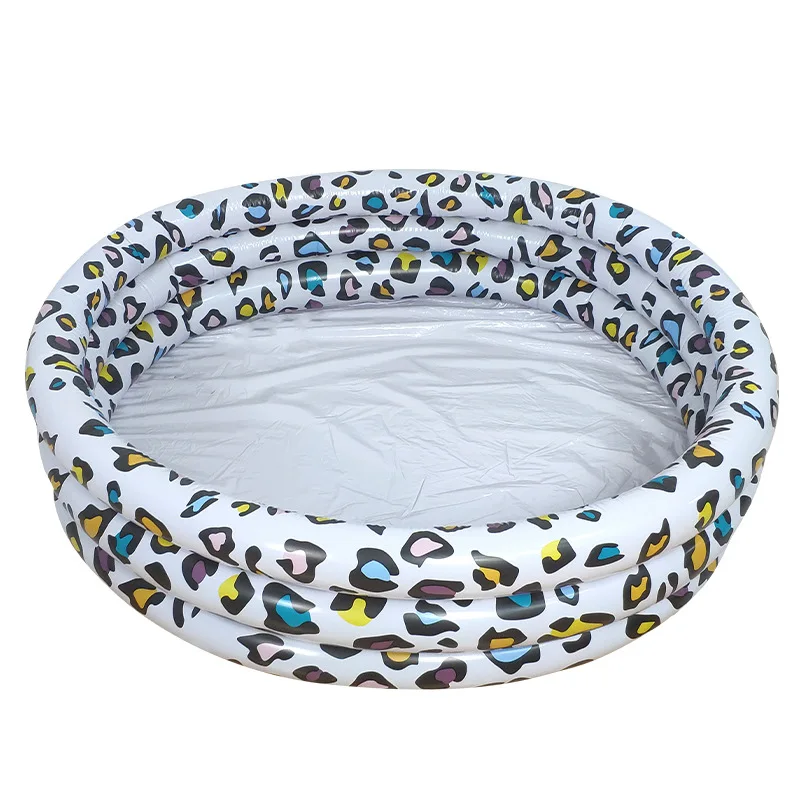 New Design Baby Backyard Outdoor 3-ring Swimming Pool Zebra Print Inflatable Garden Pool Outdoor