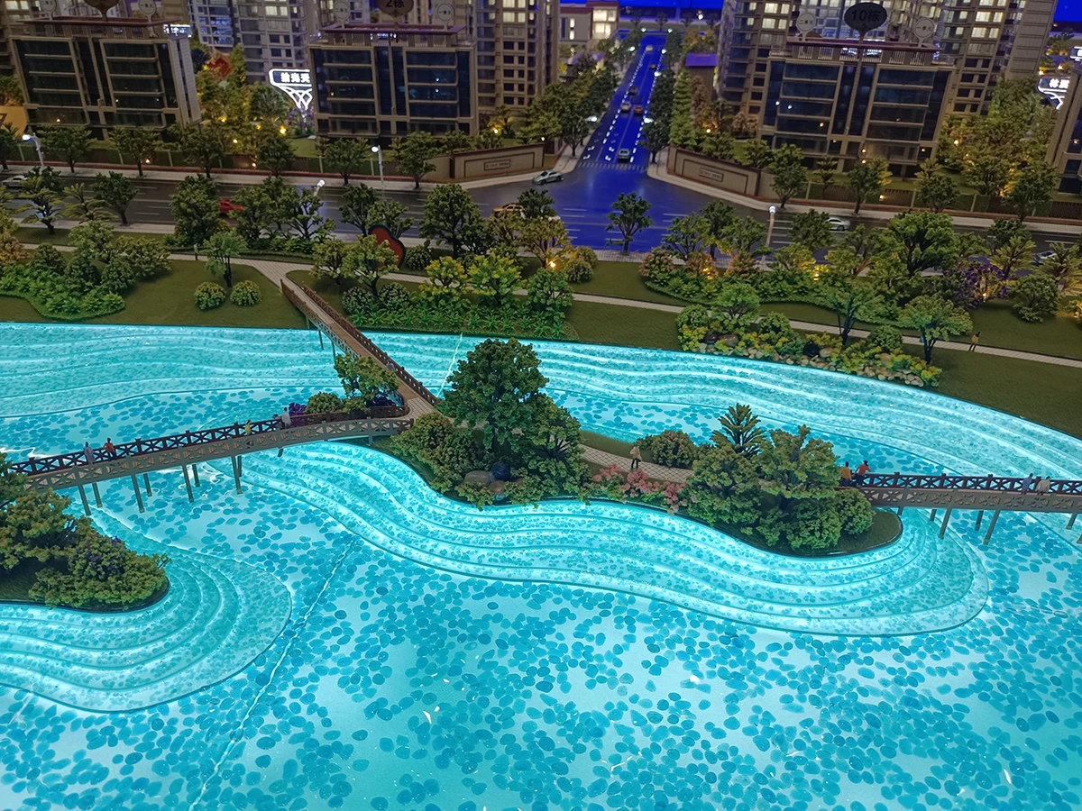 Custom House City Scale Miniature Building Scale Models For Architectural Design Display