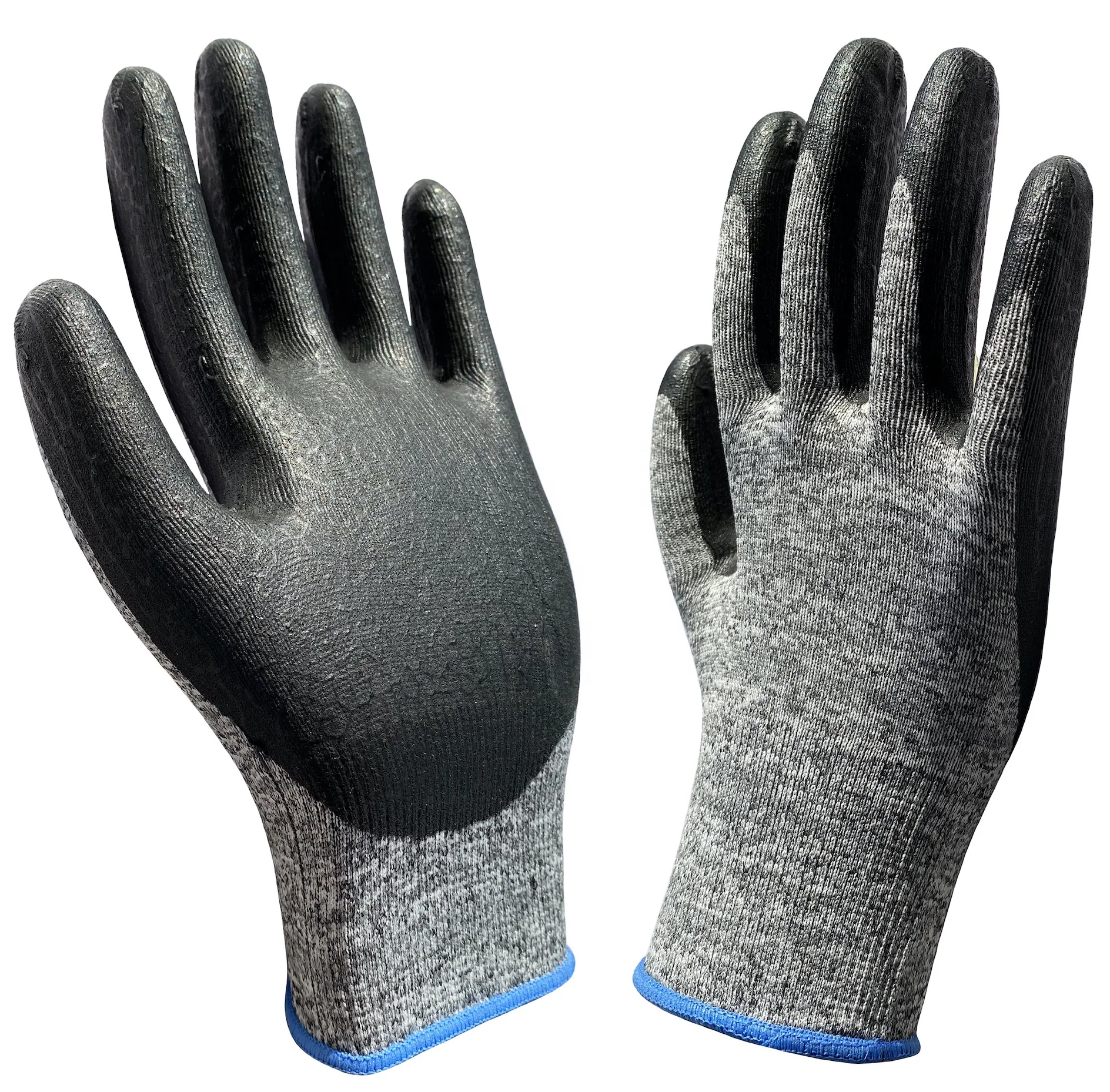 18 Gauge Blue Nylon No DMF Water Based PU Dipped Anti Static ESD Safety Glove