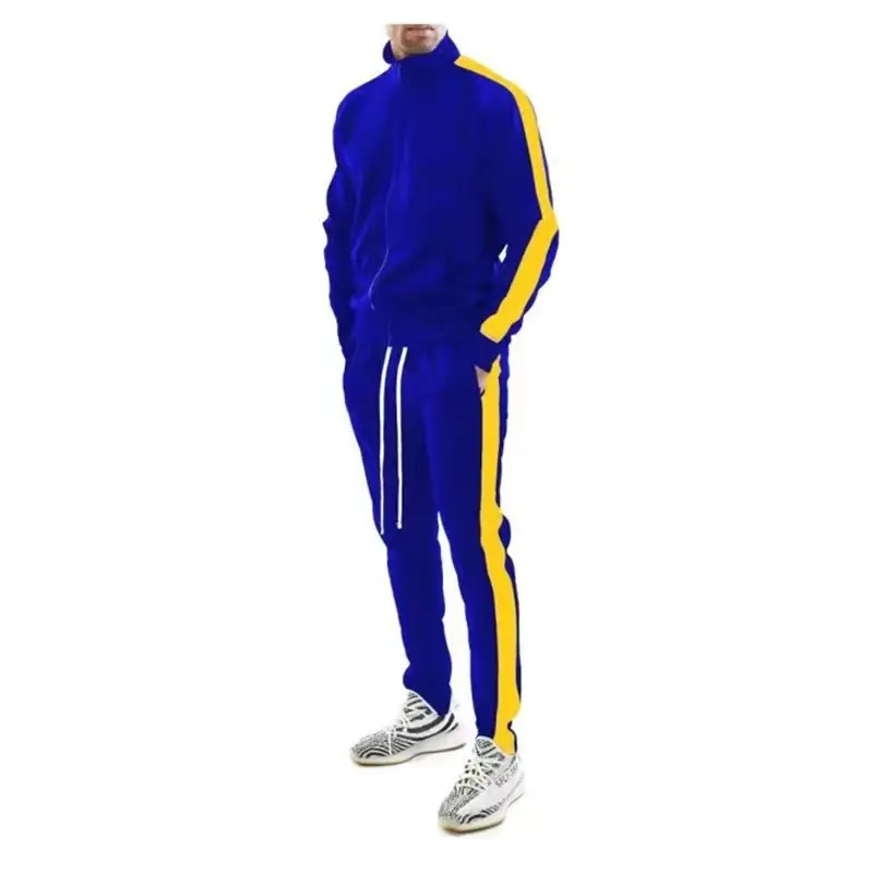 High Quality Men Tracksuit Sport Wear Custom Design Logo Sports Casual Clothing Suit Plain Tracksuits For Men
