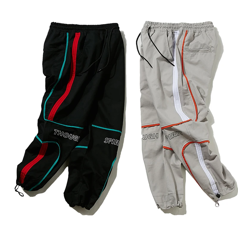 Men Pants Hip Hop Joggers Pants 2023 Male Trousers Mens Joggers Solid Multi-pocket Pants Sweatpants