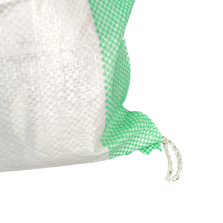 white color polypropylene pp woven sack bag for packing rice flour wheat grain food