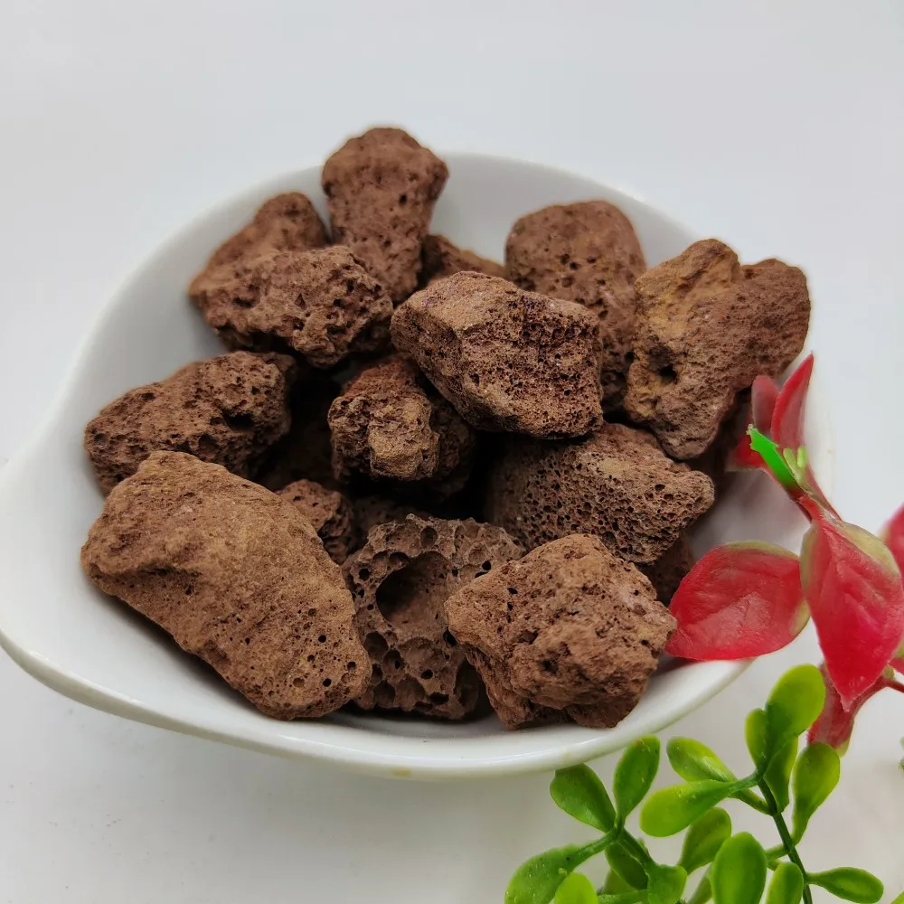 Натуральный круглый пористый черный базальтовый лавовый камень вулканический для сельскохозяйственного улучшения качества почвы oem