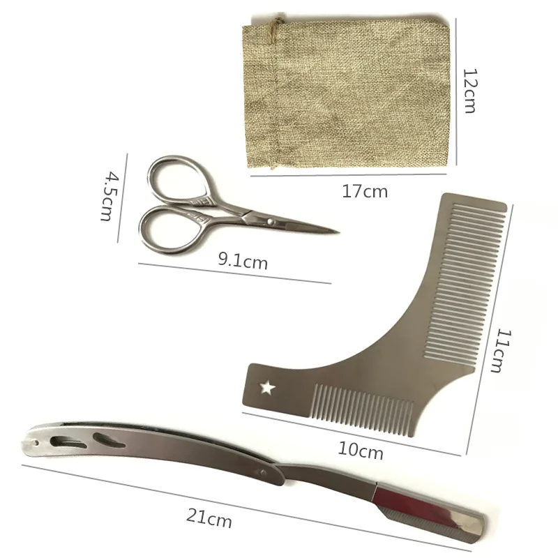 Beard Grooming Trimming Care Kits For Men Care Gift Wholesale Custom Kit Men Beard Care