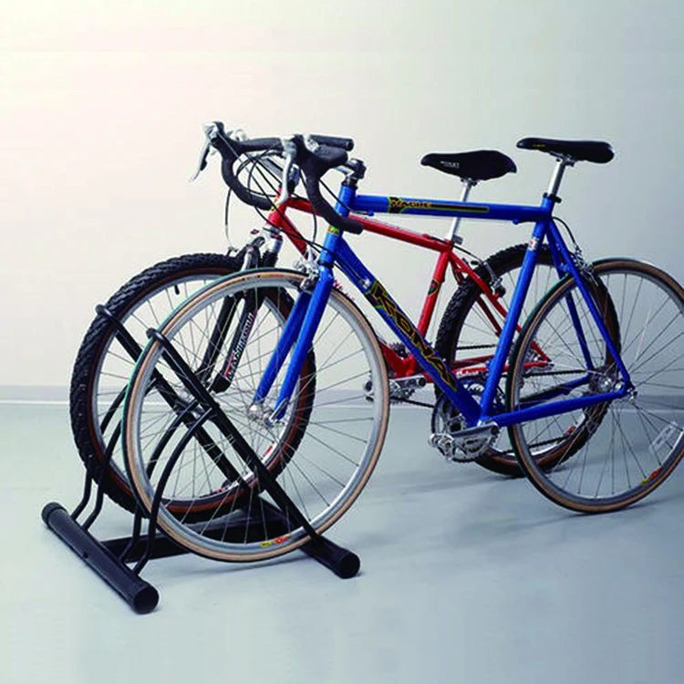 Cycle Durable Steel Rack 2 Bicycle Stand Bike Parking rack for Indoor Outdoor Floor