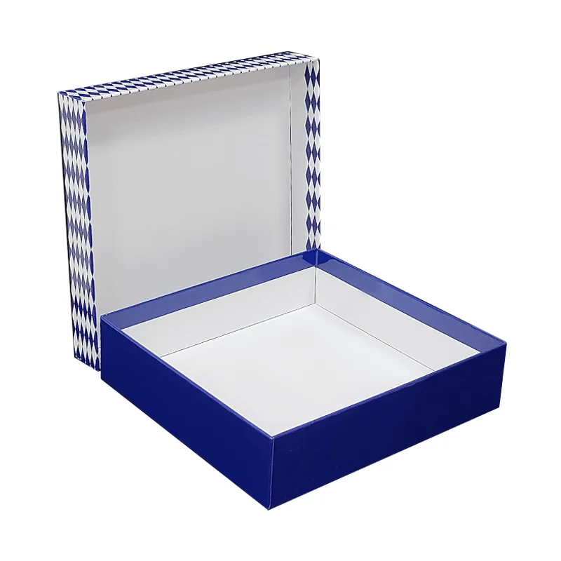 Wholesale Custom logo Printing 2 Piece Clothes Lid and Bottom Rigid Paper Eco Packaging Box Lift off Lid Box