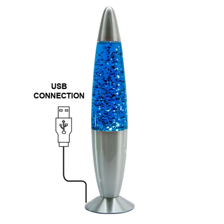 С 1985 года JR USB DC 5V лава лампа lite Лава светильник Новинка Праздник подарок для детей дома офиса комнаты декор с блестками в жидкости