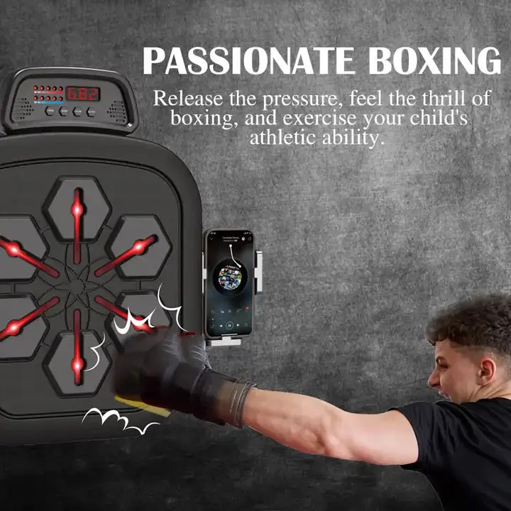 Hot Selling low price Music Smart Target Boxing Trainer Reaction bluetooth smart music boxing machine target wall