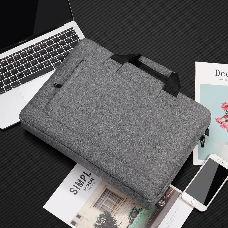 Customized multifunctional  wholesale polyester waterproof men women shoulder sleeve bags business laptop Briefcase tote bag