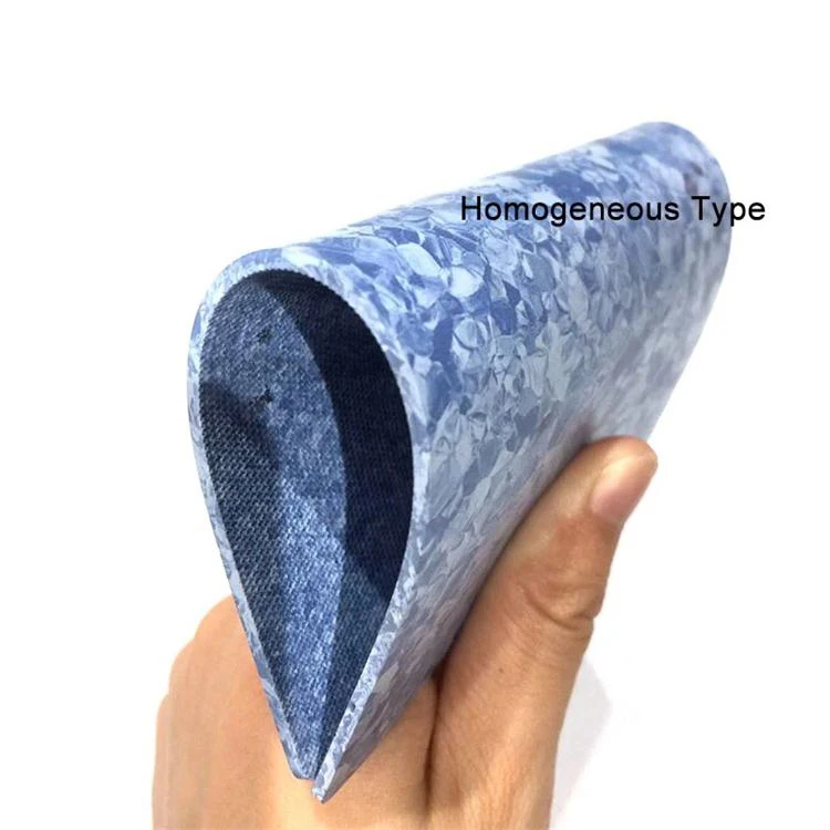 
Commercial shock absorption anti-slip pvc vinyl flooring roll homogeneous floor 