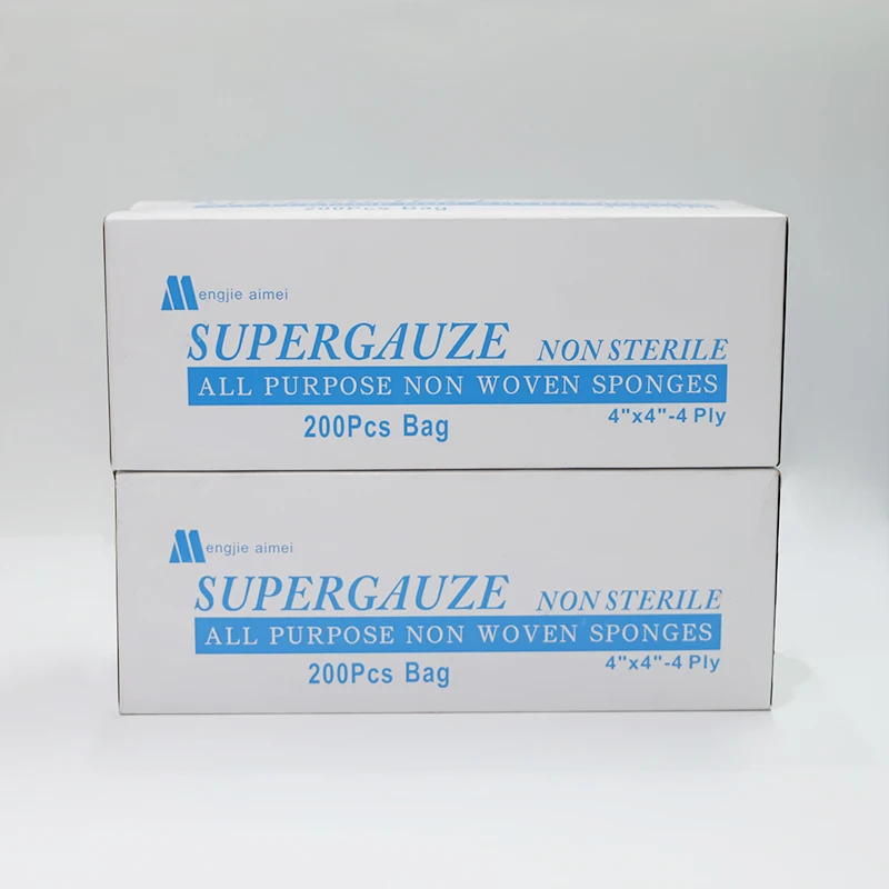 Absorbent Cushion Care Sterile Square Gauze Pads for First Aid Protection of Minor Cuts, Scrapes & Burns, Non-Adhesive, Wound Ca