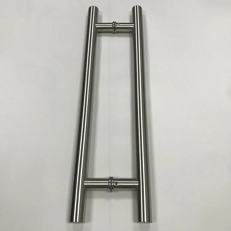 new modern Rose Gold High Quality H Type Stainless Steel Tube Shower Pull Handle for glass door