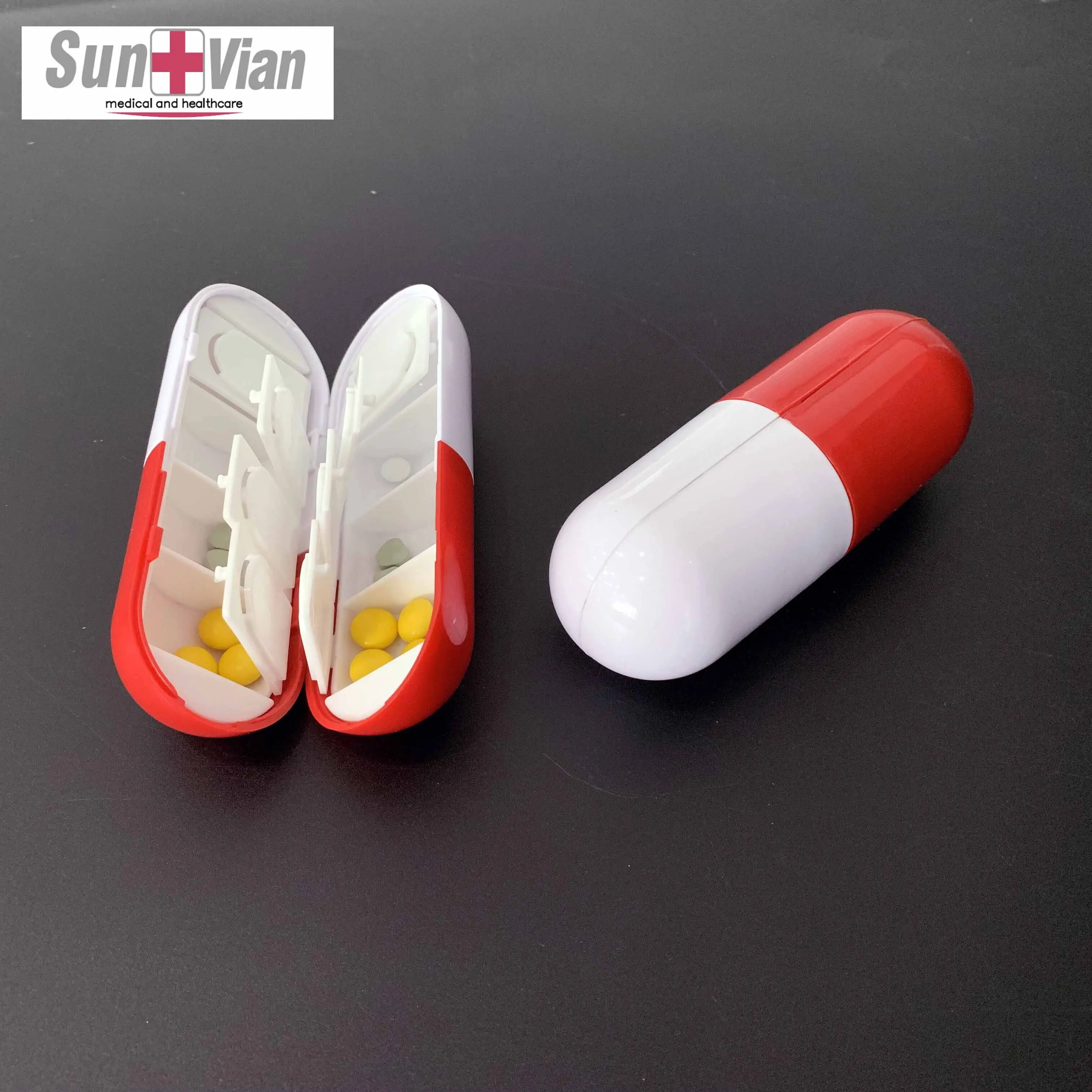 Дорожный Карманный контейнер для хранения таблеток в форме капсулы