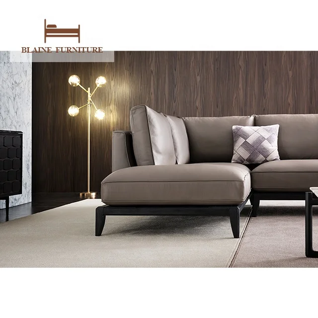 Modern Luxury Living Room Furniture Quality Corner Sofa Set Wholesale Comfortable 1 3 4 Seater Leather Sofa