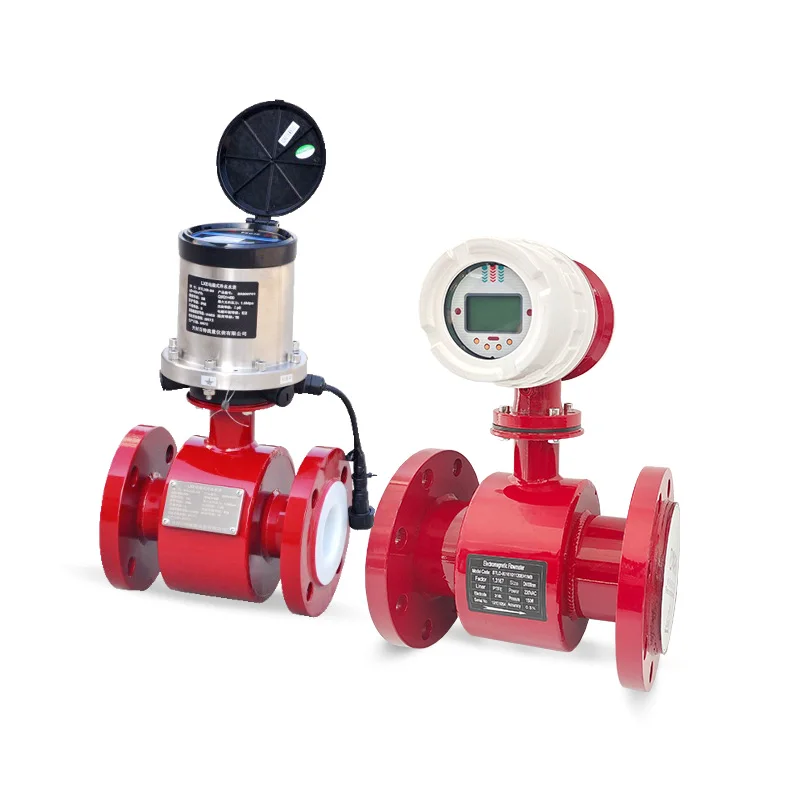 Chemical Cement Grout Flow Meter 6 Inch Integrated Electromagnetic Flowmeter
