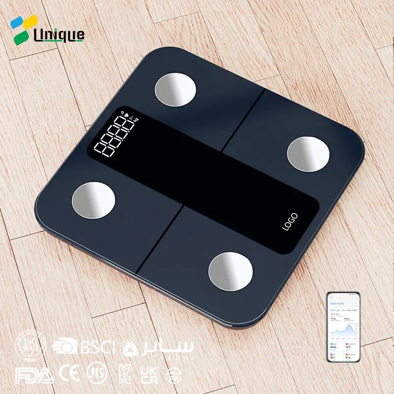 Бесплатное приложение человеческий баланс Умные Электронные весы Bluetooth Bmi цифровые весы для ванной комнаты