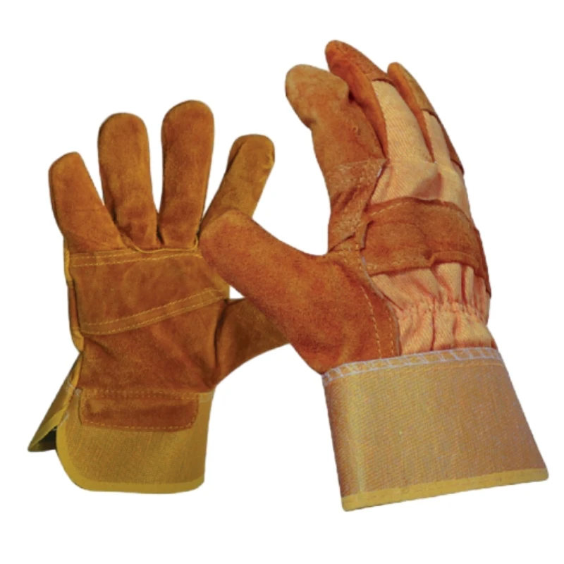 High Quality Safety Welding Gloves White Goat Grain Leather Gloves (10,5 inches)