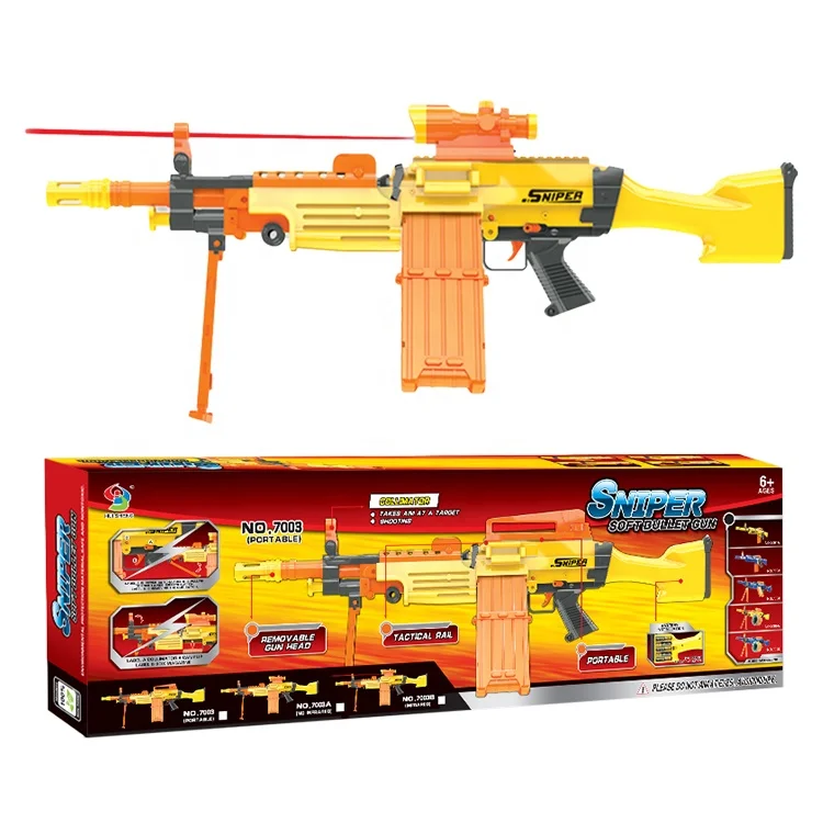 Plastic Air Toy Guns Electric With Sound And Soft Bullets Dart Blaster Shoot Guns Sniper For Boys