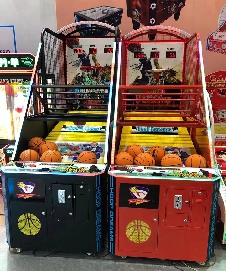 Coin Operated Basketball Machine Arcade Games Machines Shooting Street Basketball Game Machine