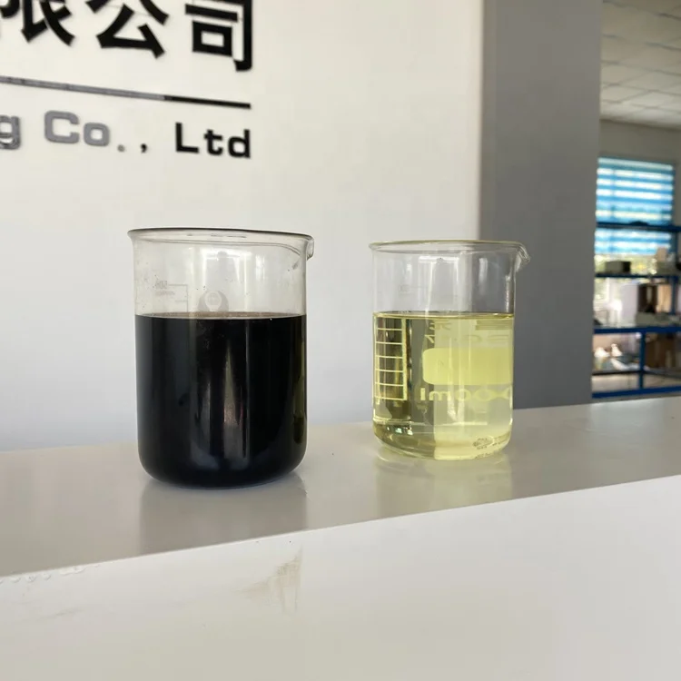 black used engine oil to diesel distillation plant motor oil refinery distillation machine